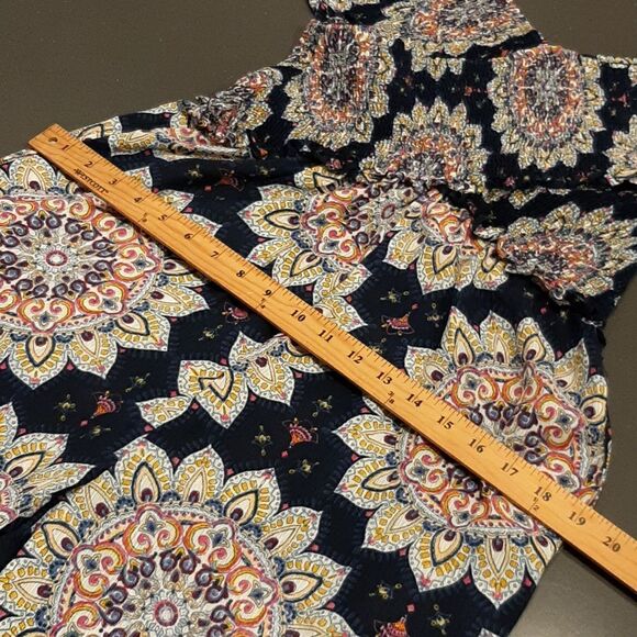 Cute Navy Jumpsuit with Print - Picture 7 of 9